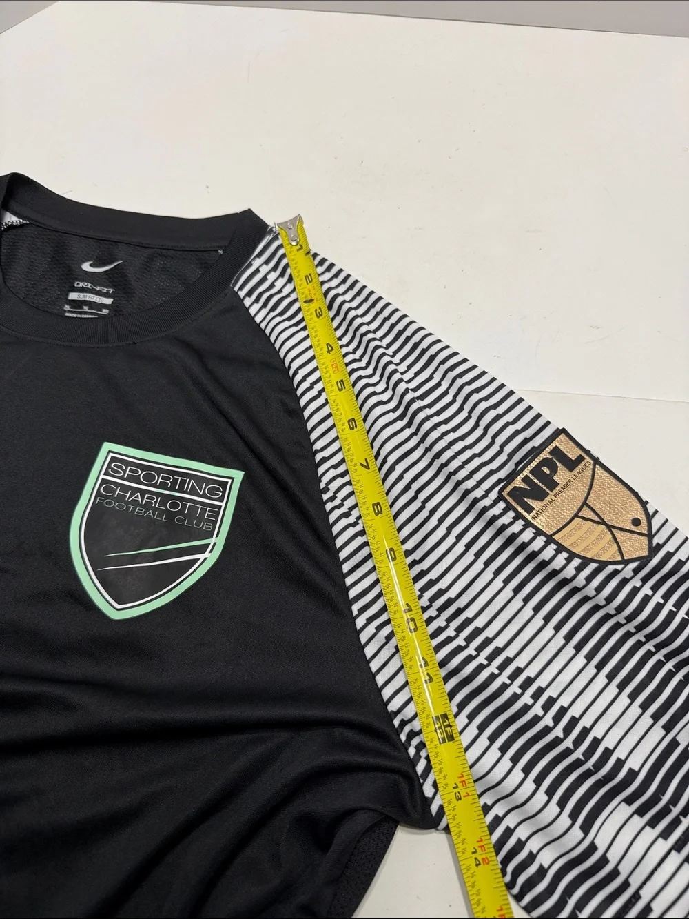 Nike NPLeagues charlotte Football club Men’s Black Soccer Jersey
